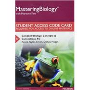 MasteringBiology with Pearson eText -- Standalone Access Card -- for Campbell Biology Concepts & Connections by Taylor, Martha R.; Simon, Eric J.; Dickey, Jean L.; Hogan, Kelly A.; Reece, Jane B., 9780134606125