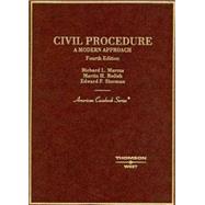 Civil Procedure: A Modern Approach by Marcus, Richard L., 9780314156136