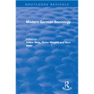 Modern German Sociology by Meja, Volker; Misgeld, Dieter; Stehr, Nico, 9780367376154