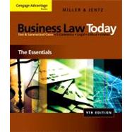 Cengage Advantage Books: Business Law Today by Miller, Roger LeRoy; Jentz, Gaylord A., 9780324786156