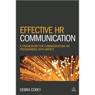 Effective Hr Communication by Corey, Debra, 9780749476168