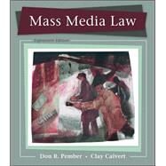 Mass Media Law by Pember, Don; Calvert, Clay, 9780073526188