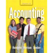 Accounting: Chapters 1-13 by Horngren, Charles T.; Harrison, Walter T.; Bamber, Linda Smith; Robinson, Michael A., 9780131456204