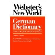 Webster's New World German Dictionary German/English English/German by Terrel, Peter; Kopleck, Horst, 9780139536212
