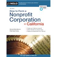 How to Form a Nonprofit Corporation in California by Mancuso, Anthony, 9781413326215