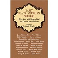Early Black American Writers by Brawley, Benjamin, 9780486226231