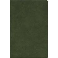 CSB Single-Column Compact Bible, Holman Handcrafted Collection, Zipper Closure, Marbled Olive Premium Calfskin by CSB Bibles by Holman, 9798384546245