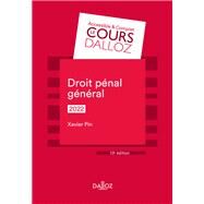 Droit pnal gnral 2022 - 13e ed. by Xavier Pin, 9782247206247