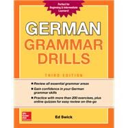 German Grammar Drills, Third Edition by Swick, Ed, 9781260116250