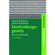 Strafvollzugsgesetz by Schwind, Hans-Dieter, 9783899496253