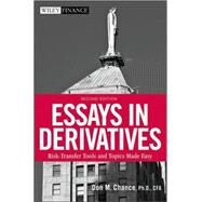 Essays in Derivatives Risk-Transfer Tools and Topics Made Easy by Chance, Don M., 9780470086254