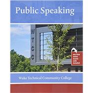 Public Speaking by Wake Tech Cc Dept of Comm & Theatre, 9781524986261