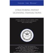 Structuring Patent Licensing...,Aspatore Books,9781596226265
