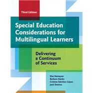 Special Education Considerations for Multilingual Learners by Else Hamayan, 9781681256283