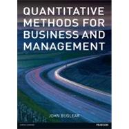 Quantitative Methods for Business and Management by Buglear, John, 9780273736288