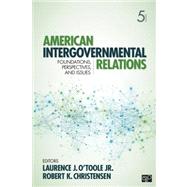 American Intergovernmental Relations by OToole, 9781452226293