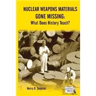 Nuclear Weapons Materials Gone Missing by Sokolski, Henry D., 9781503286313