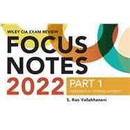 Wiley CIA 2022 Focus Notes Part 1 Essentials of Internal Auditing by Vallabhaneni, S. Rao, 9781119846338