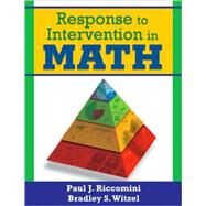 Response to Intervention in Math by Paul J. Riccomini, 9781412966351
