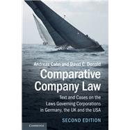 Comparative Company Law by Cahn, Andreas; Donald, David C., 9781107186354
