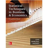 Statistical Techniques in Business and Economics by Lind, Douglas; Marchal, William; Wathen, Samuel, 9781259666360