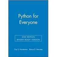 Python for Everyone, Second Edition Binder Ready Version by Horstmann, Cay; Necaise, Rance, 9781119056362