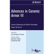 Advances in Ceramic Armor III, Volume 28, Issue 5 by Franks, Lisa Prokurat; Salem, Jonathan; Zhu, Dongming, 9780470196366