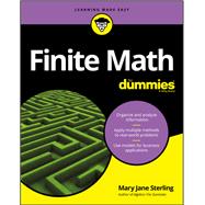 Finite Math for Dummies by Sterling, Mary Jane, 9781119476368