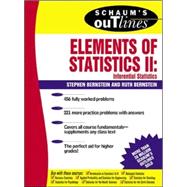Schaum's Outline of Elements of Statistics II: Inferential Statistics by Bernstein, Ruth; Bernstein, Stephen, 9780071346375