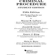 Criminal Procedure by Kerr, Orin S.; Israel, Jerold H.; King, Nancy J., 9781628106398