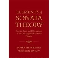 Elements of Sonata Theory Norms, Types, and Deformations in the Late-Eighteenth-Century Sonata by Hepokoski, James; Darcy, Warren, 9780195146400