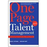 One Page Talent Management by Effron, Marc; Ort, Miriam, 9781633696402