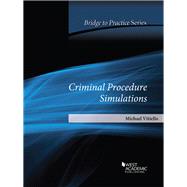 Criminal Procedure Simulations by Vitiello, Michael, 9780314276414