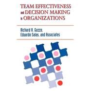 Team Effectiveness and Decision Making in Organizations by Guzzo, Richard A.; Salas, Eduardo, 9781555426415