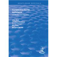 Comparative Social Assistance by Ditch, John; Bradshaw, Jonathan; Clasen, Jochen; Huby, Meg; Moodie, Margaret, 9781138616424