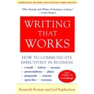 Writing That Works by Roman, Kenneth, 9780060956431