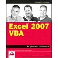 Excel 2007 VBA Programmer's Reference by Green, John; Bullen, Stephen; Bovey, Rob; Alexander, Michael, 9780470046432