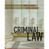 MindTap Criminal Justice, 1 term (6 months) Printed Access Card for Gardner/Anderson's Criminal Law, 13th by Gardner, Thomas; Anderson, Terry, 9781305966437