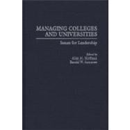 Managing Colleges and Universities by Hoffman, Allan M., 9780897896450