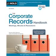The Corporate Records Handbook by Mancuso, Anthony, 9781413326451