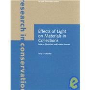 Effects of Light on Materials in Collections : Data on Photoflash and Related Sources by Terry T. Schaeffer, 9780892366453