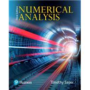 Numerical Analysis by Sauer, Timothy, 9780134696454