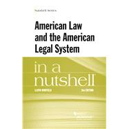 American Law and the American Legal System in a Nutshell(Nutshells) by Bonfield, Lloyd, 9781634606455