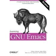 Learning Gnu Emacs by Cameron, Debra, 9780596006488