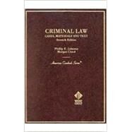Criminal Law: Cases, Materials and Text by Johnson, Phillip E., 9780314256492