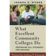 What Excellent Community Colleges Do by Wyner, Joshua S.; Carnevale, Anthony P., 9781612506494
