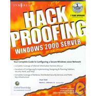 Hack Proofing Windows 2000 Server by Todd, Chad; Johnson, Norris L., 9781931836494