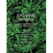 Complete Shorter Works for Solo Piano by Brahms, Johannes, 9780486226514