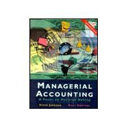 DC: Managerial Accounting by Jackson, Steve; Sawyers, Roby, 9780030336515