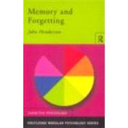 Memory and Forgetting by Anderson; Jan, 9780415186520